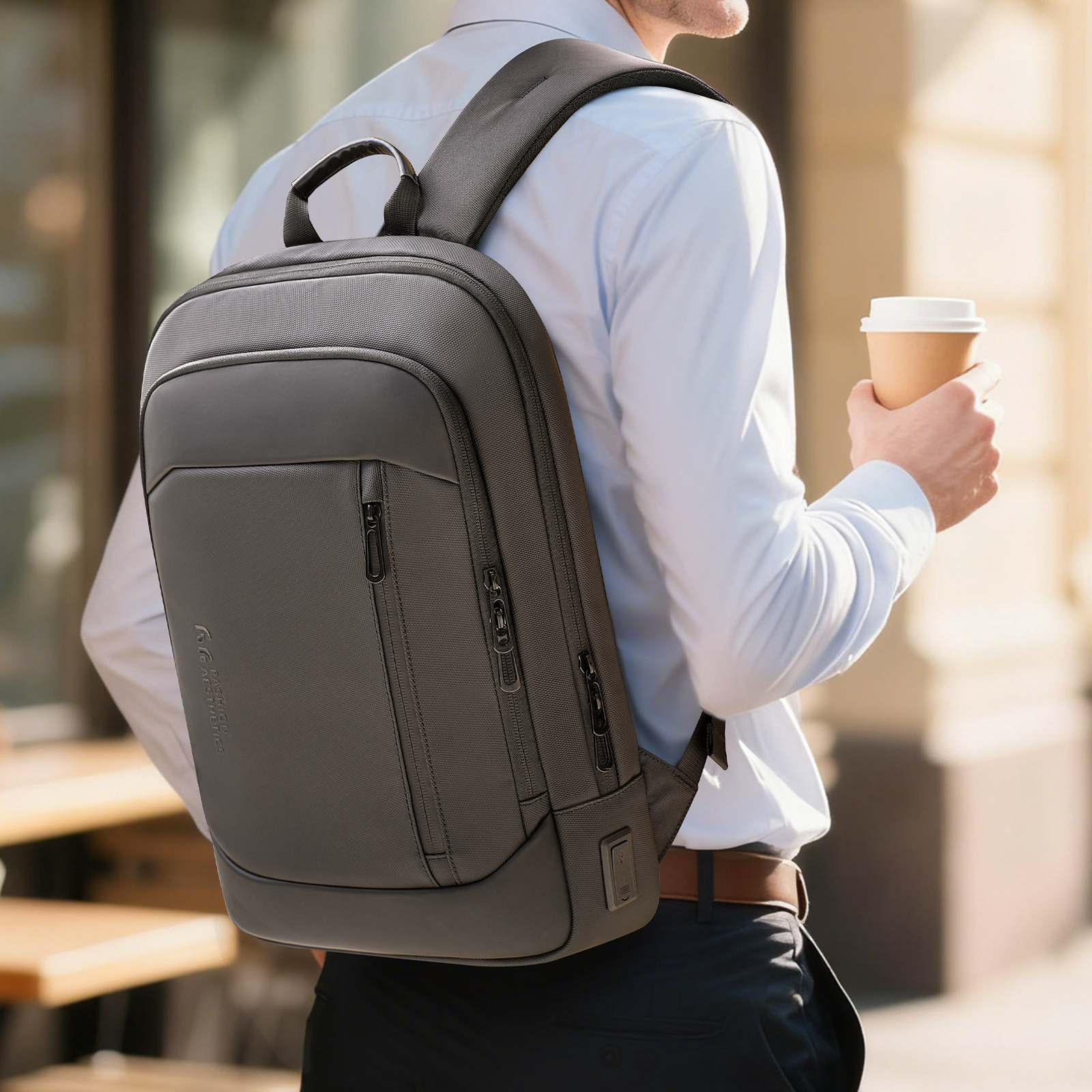 HK Lightweight Men's Business  - đánh giá và giá Laptop Backpack 15.6