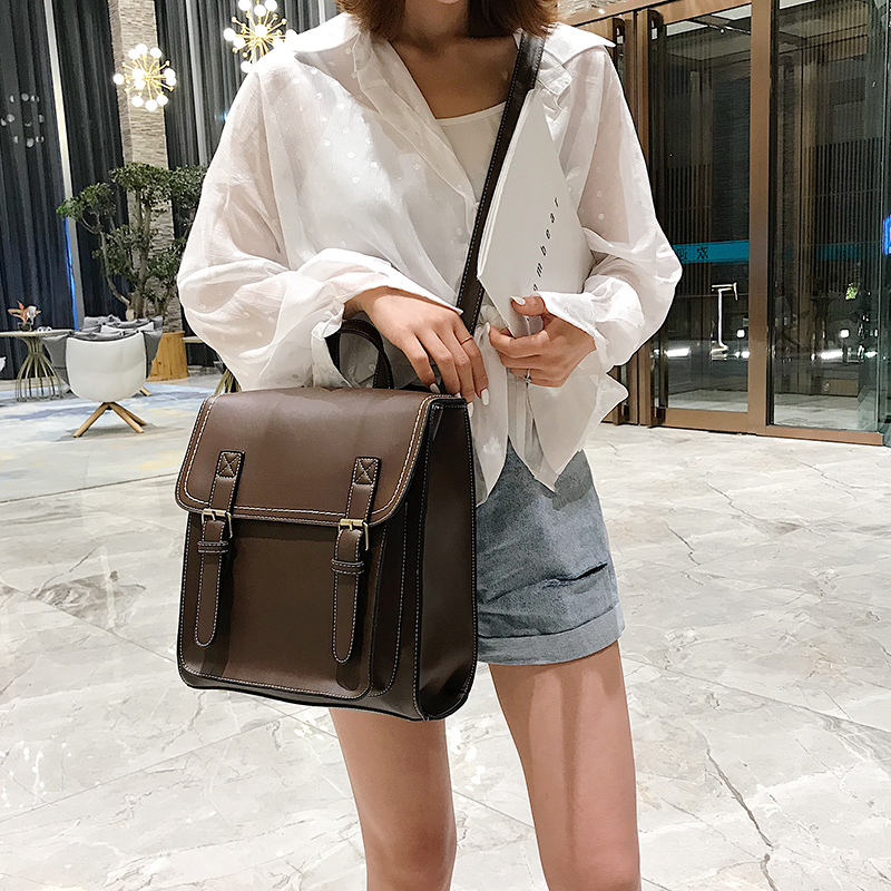 Vintage Backpack Female Pu Lea - đánh giá và giá Leather Backpack Vintage
