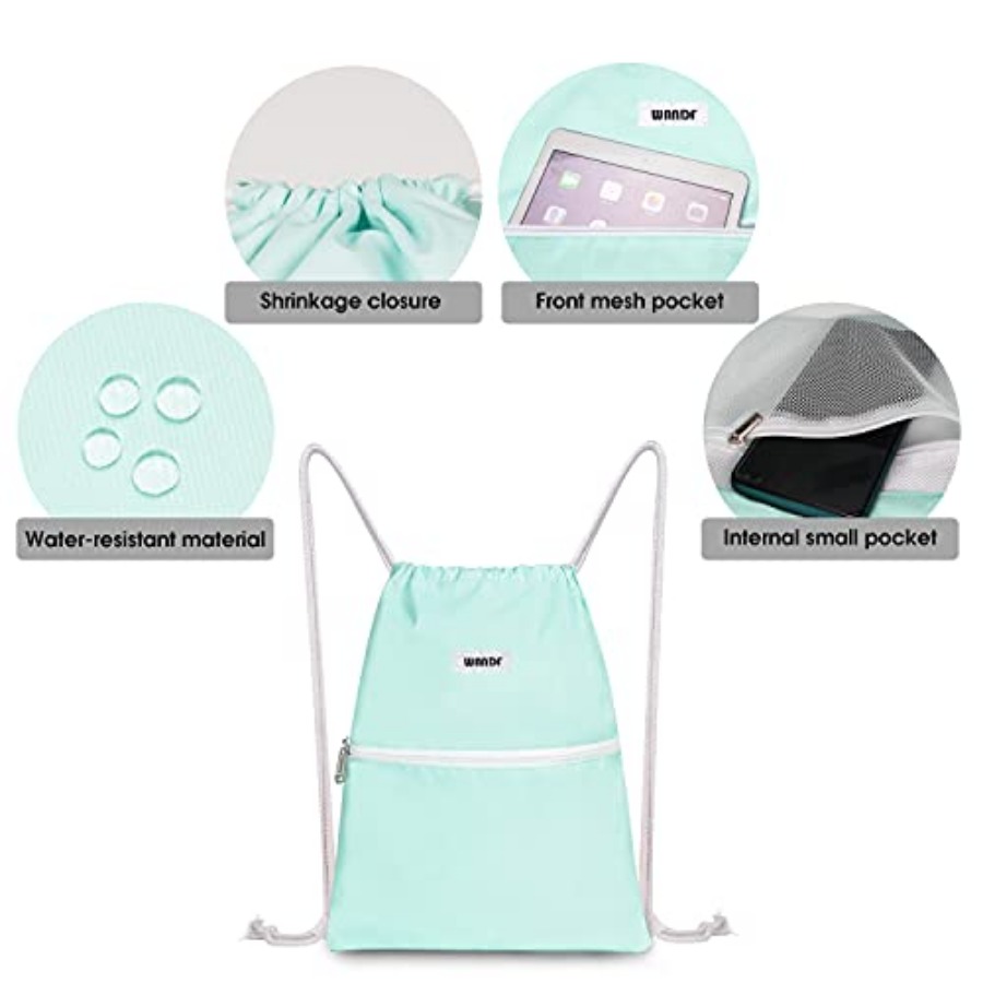 Drawstring Backpack String Bag - đánh giá và giá Drawstring Gym Bag