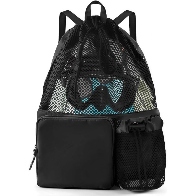 Large Capacity Mesh Drawstring - đánh giá và giá Drawstring Gym Bag