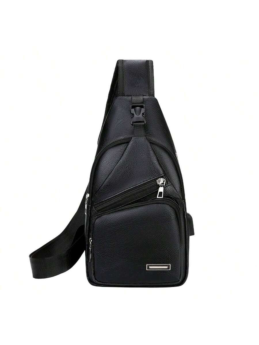 Mens Sling Bag With USB Port,  - đánh giá và giá Sling Backpack Shoulder