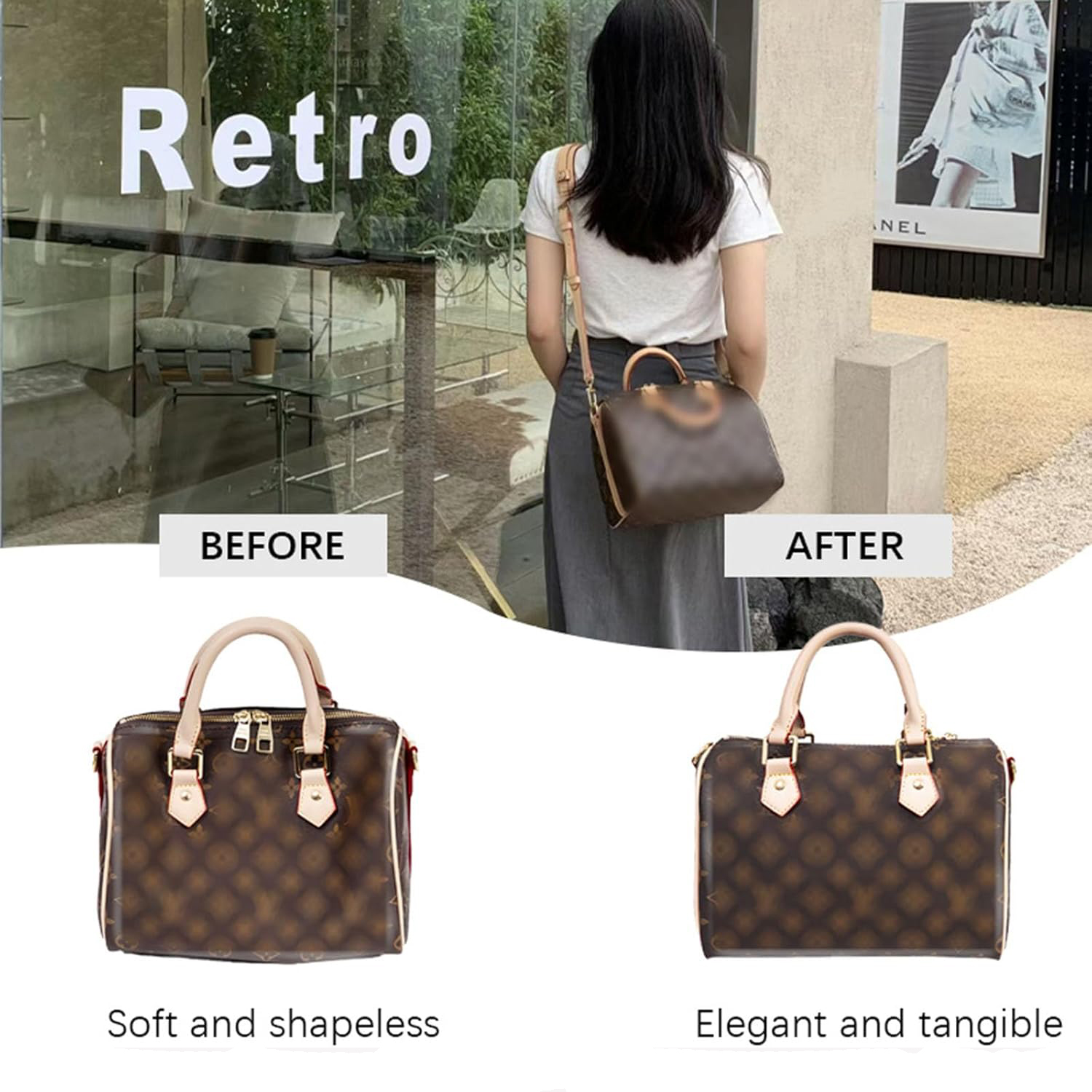 Detachable Felt Purse Insert O - đánh giá và giá Backpack Insert Organizer