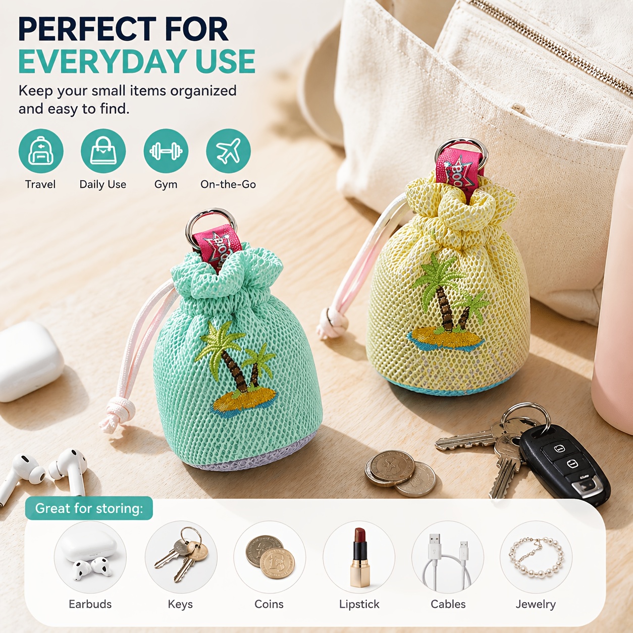 New Ins Style Coconut Tree Buc - đánh giá và giá Mini Backpack Purse