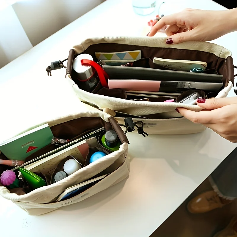 1/2pcs Drawstring Canvas Stora - đánh giá và giá Backpack Insert Organizer