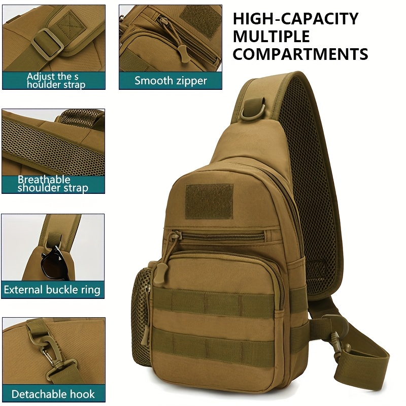 Tactical Sling Bag Men Chest P - đánh giá và giá Sling Backpack Shoulder