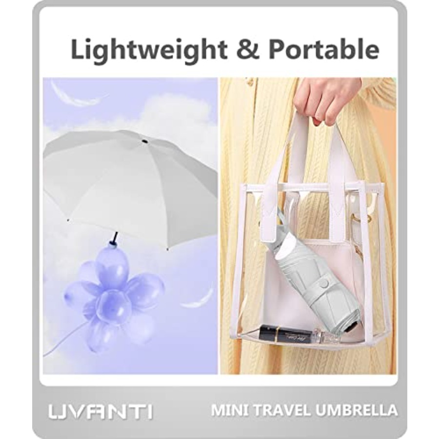 Mini Travel Umbrella with Case - đánh giá và giá Mini Backpack Purse